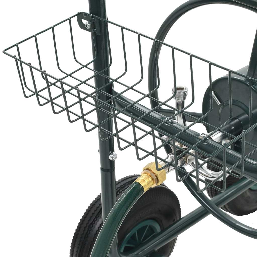 Garden Hose Trolley with 1/2" Hose Connector 246.1' Steel Doba